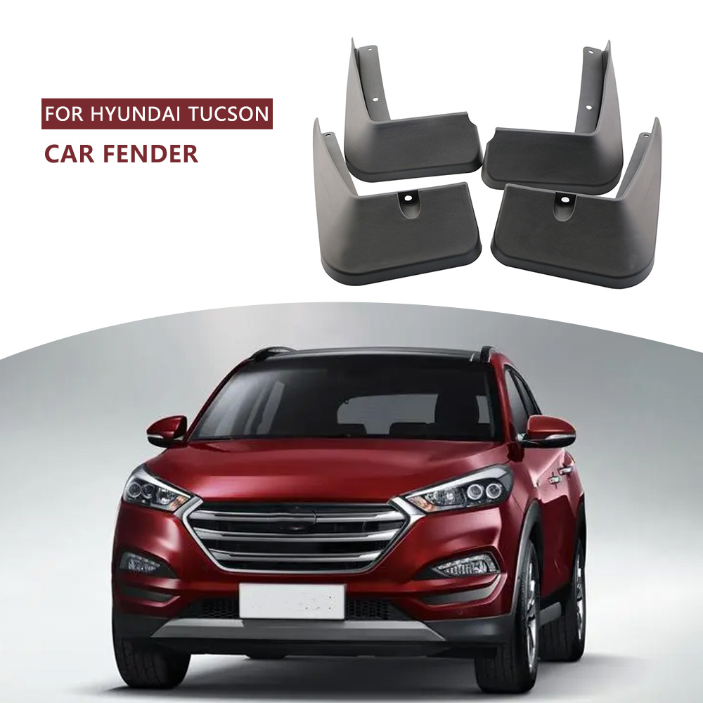 Muddy Puddle Suit - 4Pcs/Set Molded Mud Flaps for Hyundai