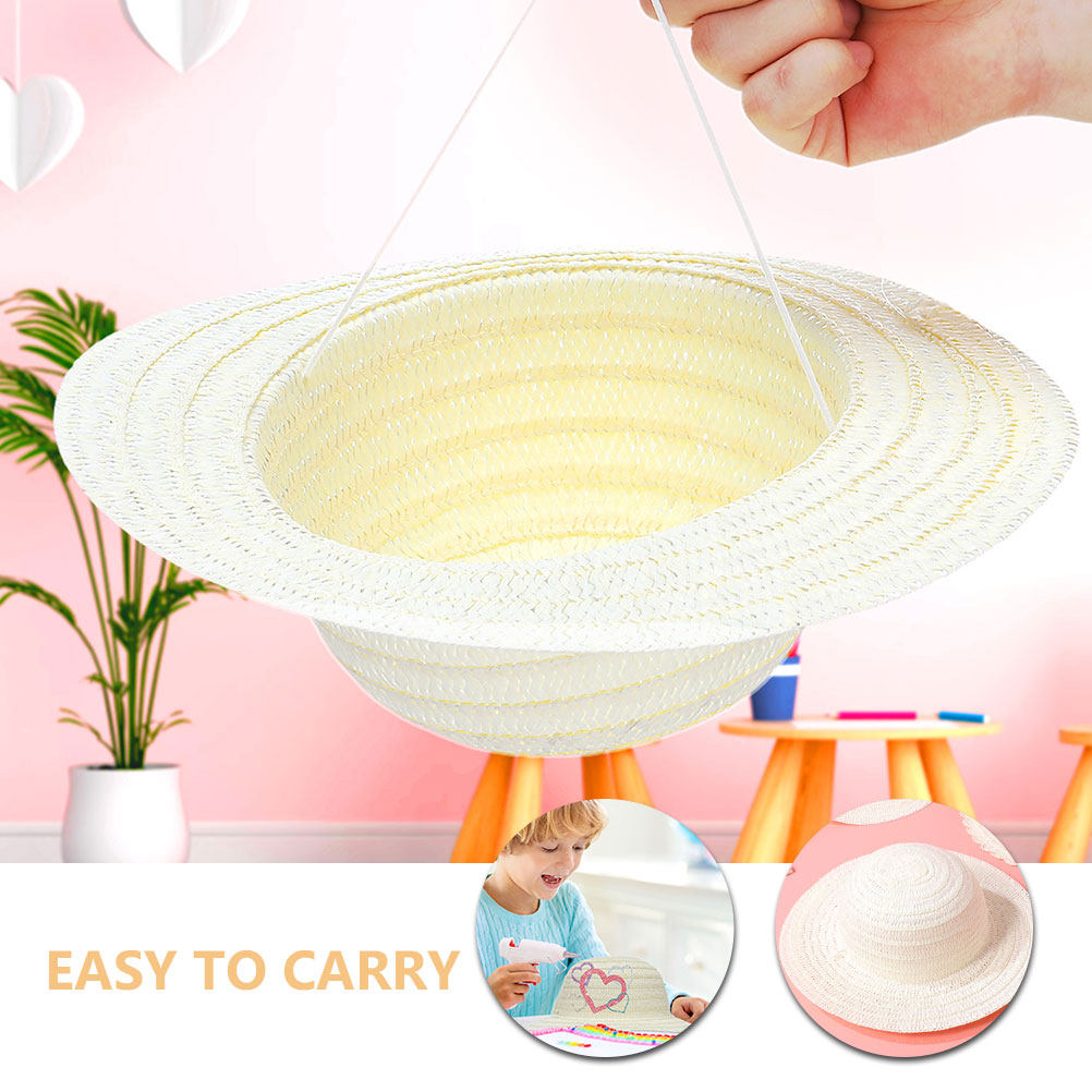 8pcs Kids Diy Straw Hats Creat - огляд і ціна Kids Outdoor Activities