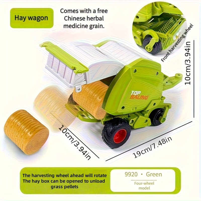 1:24 Inertial Farm Tractor wit - огляд і ціна Kids Outdoor Play