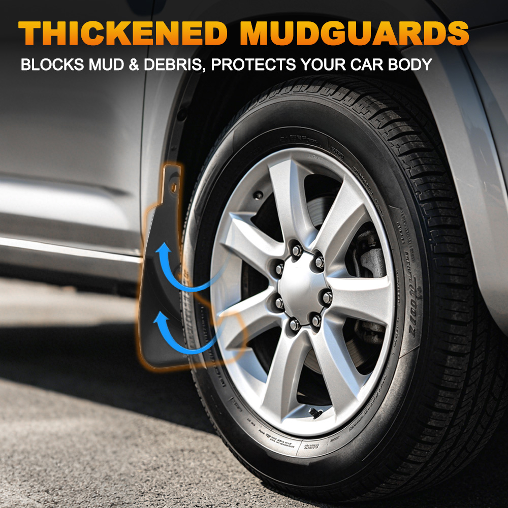 4PCS/SET Car Mud Flaps For Peu - огляд і ціна Muddy Puddle Suit