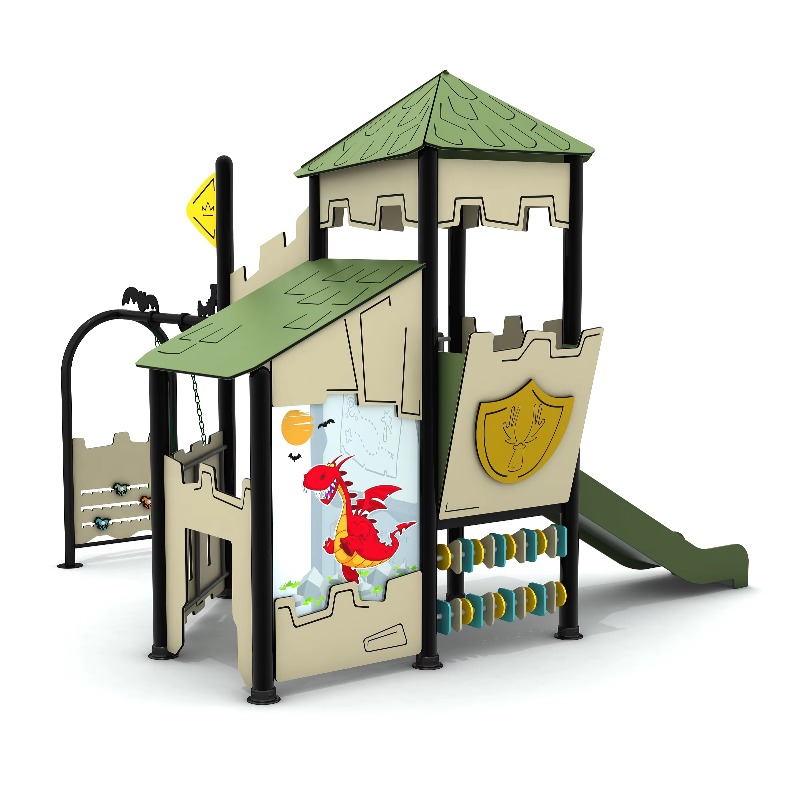 Wooden Outdoor Playground Set  - огляд і ціна Kids Outdoor Slide Set