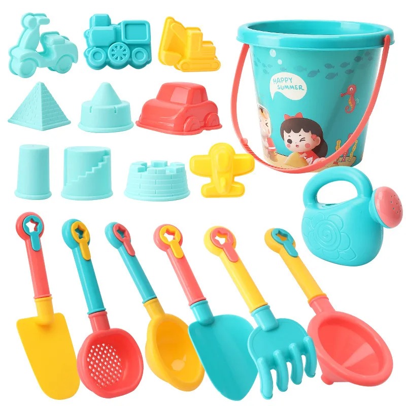 18PCS Beach Toy Set Bucket Sea - огляд і ціна Kids Outdoor Play Equipment