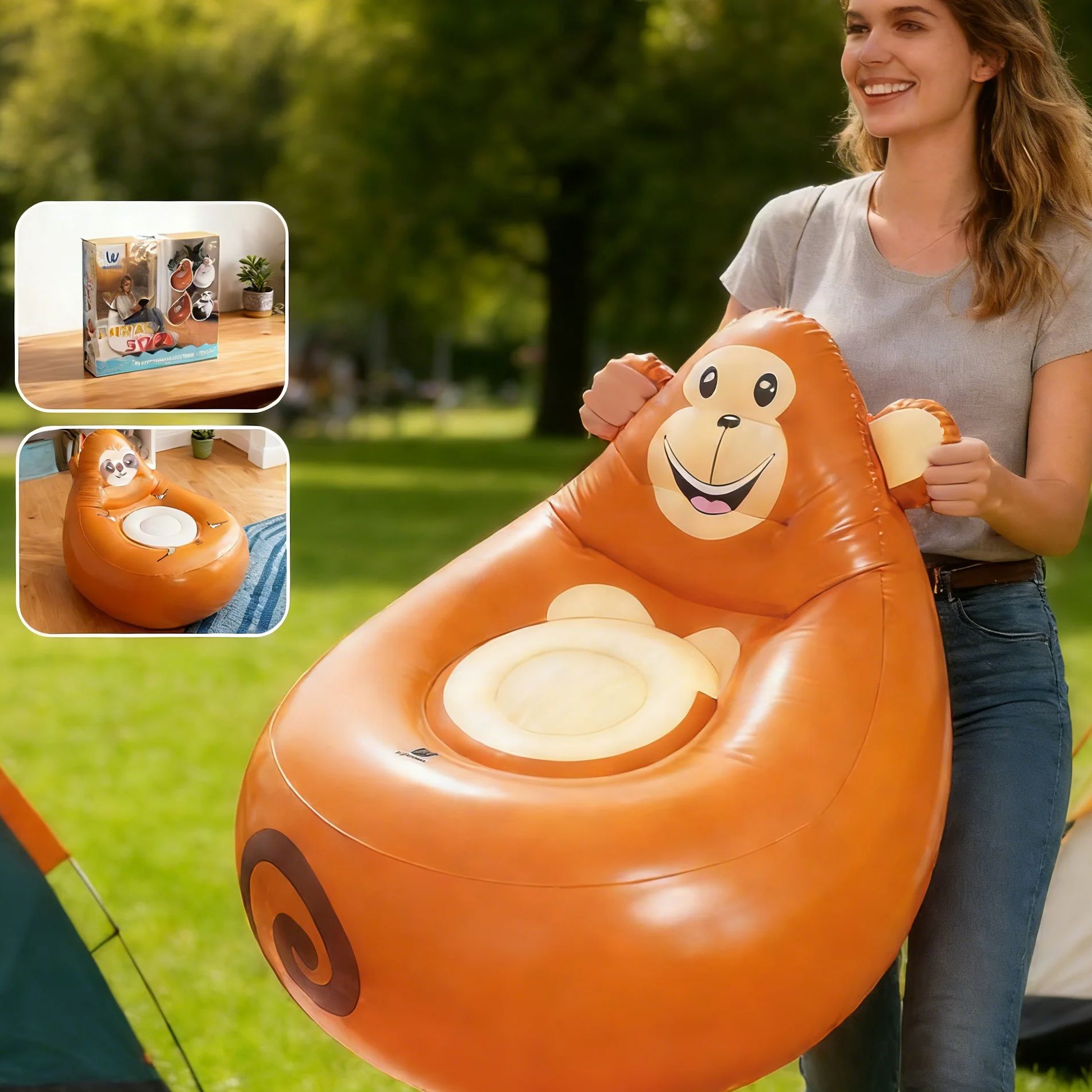 Inflatable Lazy Sofa Kids Cart - огляд і ціна Kids Outdoor Chair