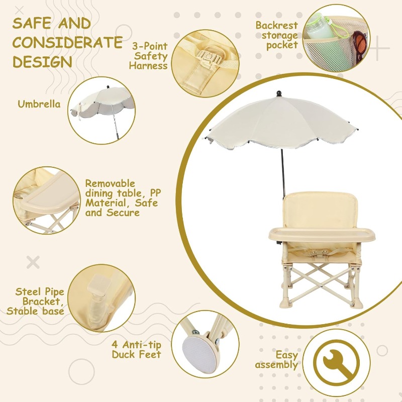 Baby Outdoor Beach Chair with  - огляд і ціна Kids Outdoor Chair
