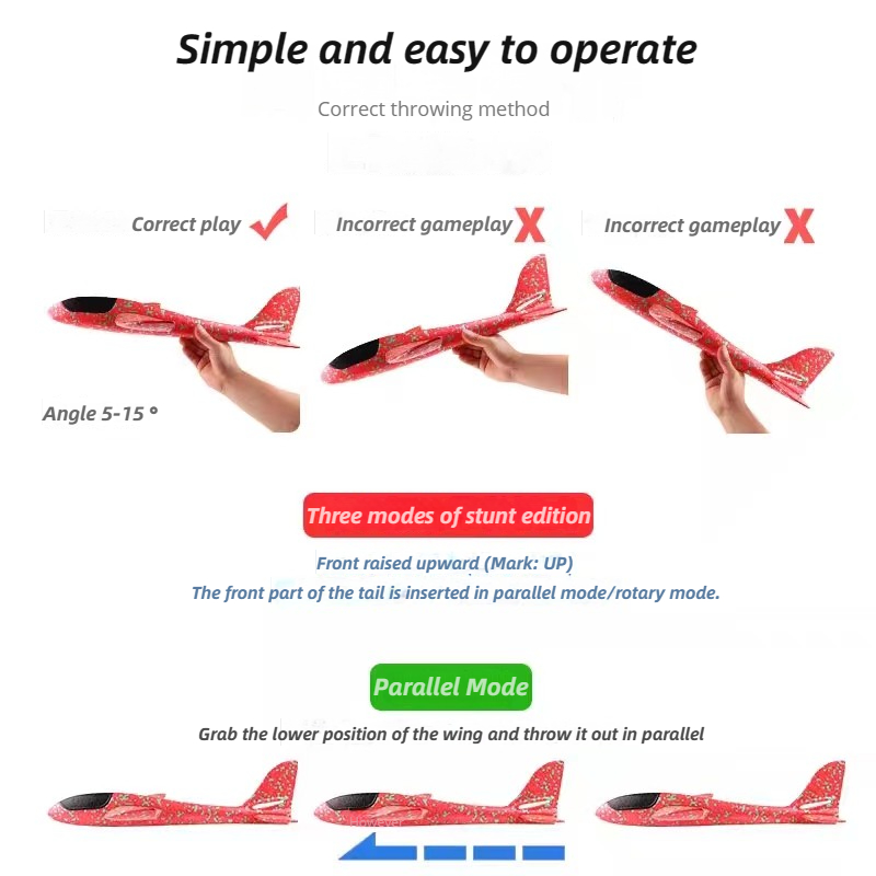48cm Large Foam Airplane Child - огляд і ціна Kids Outdoor Play Equipment