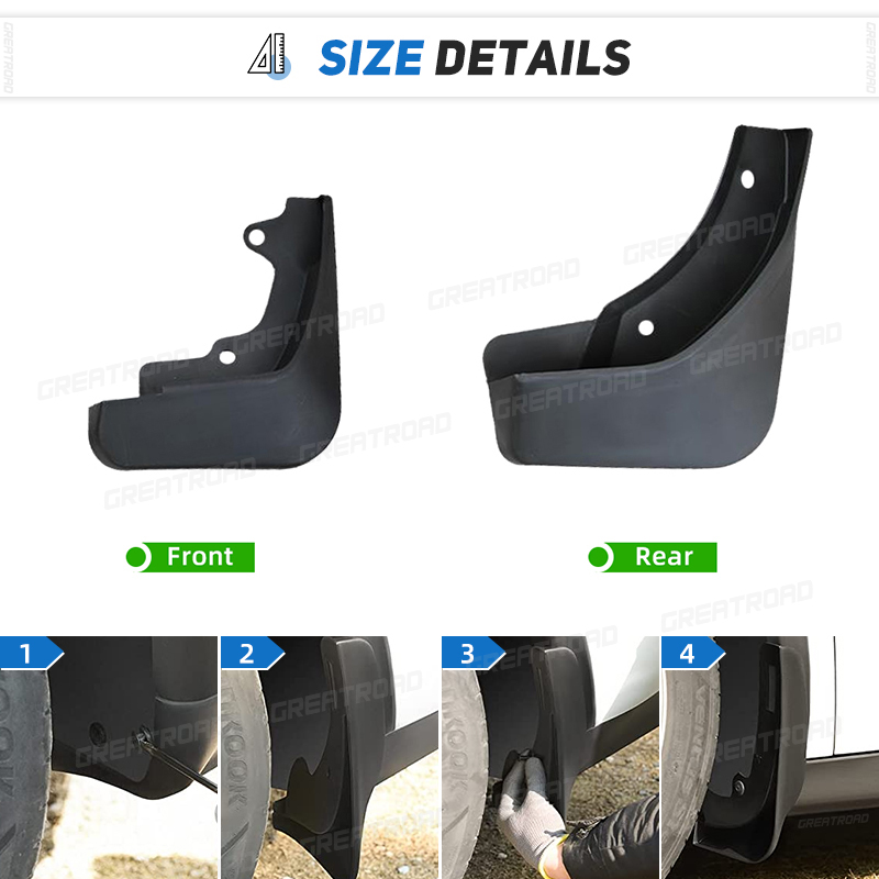 4Pcs Splash Guard Set For Trum - огляд і ціна Muddy Puddle Suit