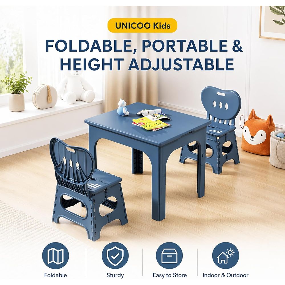 oldable Table and Chair Set, H - огляд і ціна Kids Outdoor Chair