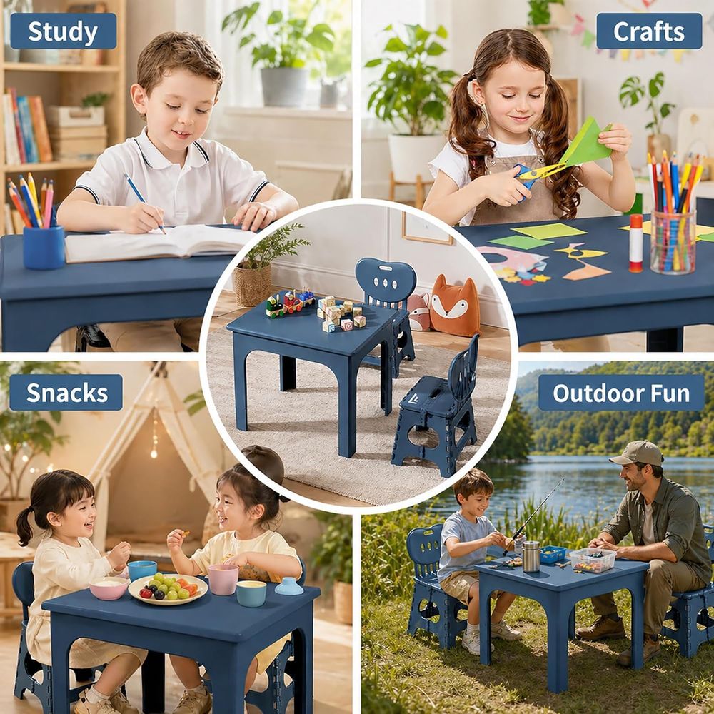 oldable Table and Chair Set, H - огляд і ціна Kids Outdoor Chair