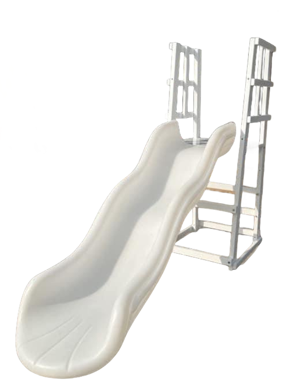 Hot Sale White Double Slide In - огляд і ціна Kids Outdoor Slide Set