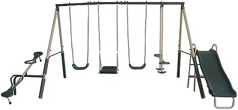 view Outdoor Play Kids Metal B - огляд і ціна Kids Outdoor Slide Set