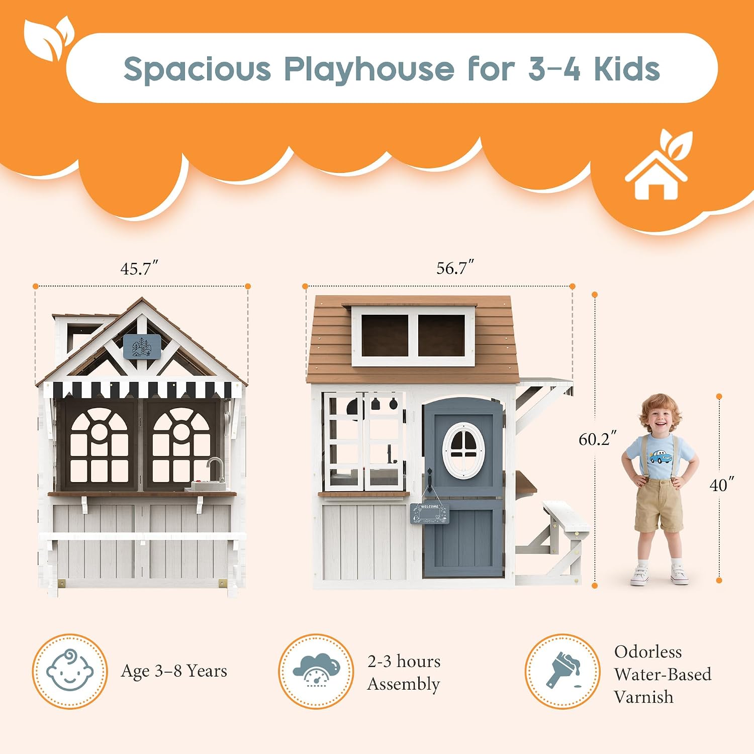 Albott Kids Outdoor Wooden Pla - огляд і ціна Kids Outdoor Wooden Playset
