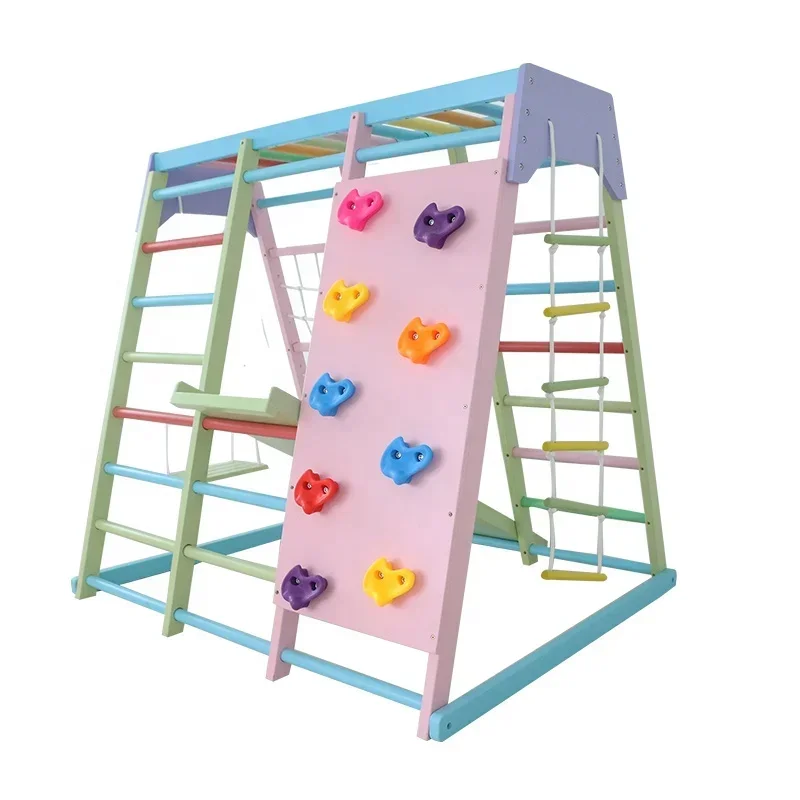 Kids Wooden Climbing Frame Ind - огляд і ціна Kids Outdoor Wooden Playset