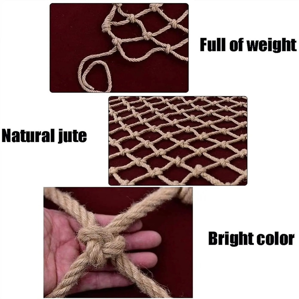 Hemp Rope Climbing Net Garden  - огляд і ціна Kids Outdoor Net